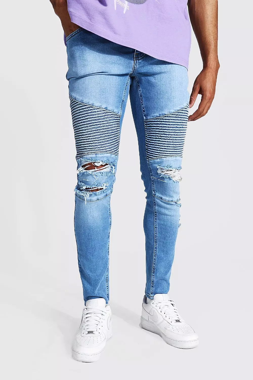 ☆BADBLOOD☆ D-Biker Denim Pants Blue A0515609H3402 Amazon.com: Motorcycle Pants Motocross Denim Jeans